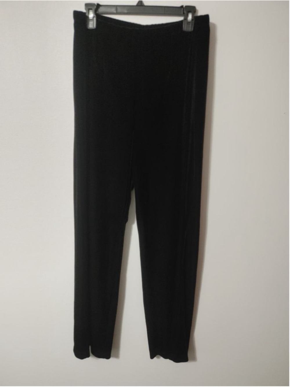 Women's Chico's Black Velvet Wide Leg Pants Size L